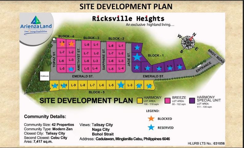 Ricksville Heights map Aug . 2017