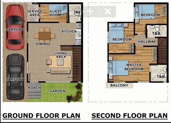 Minglanilla Highlands floor plan duplex