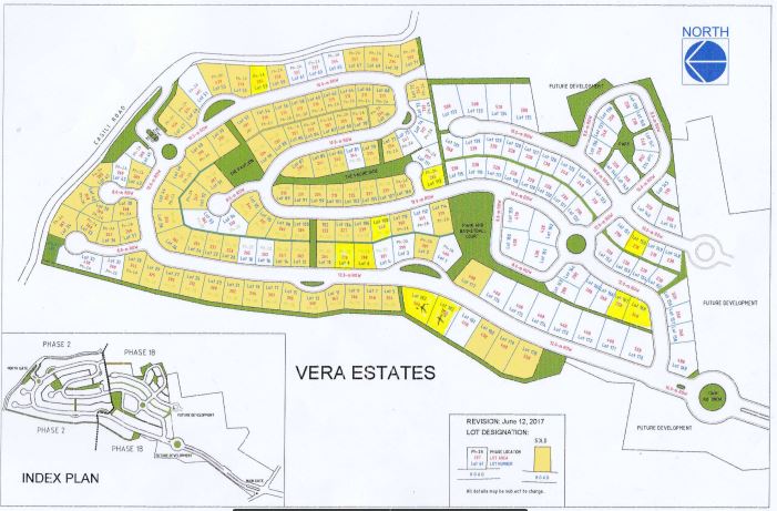 vera Estate map Sept. 2017