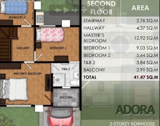 Modena Town Square Adora floor plan 2