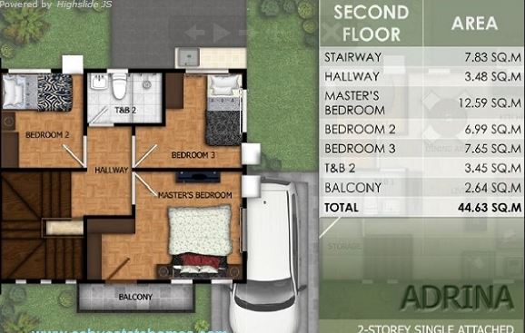 Modena Town Square Adrina floor plan 2