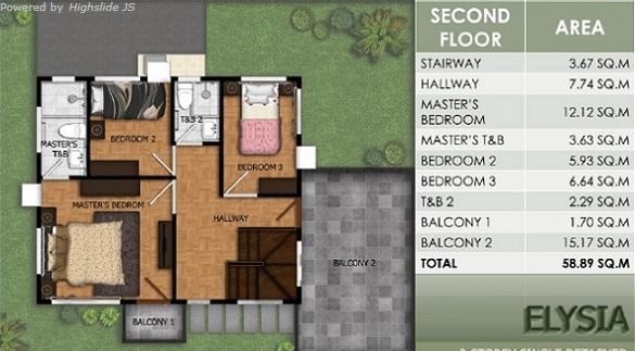 Modena Town Square floor plan 2