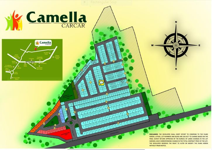 Camella Carcar vicinity map june