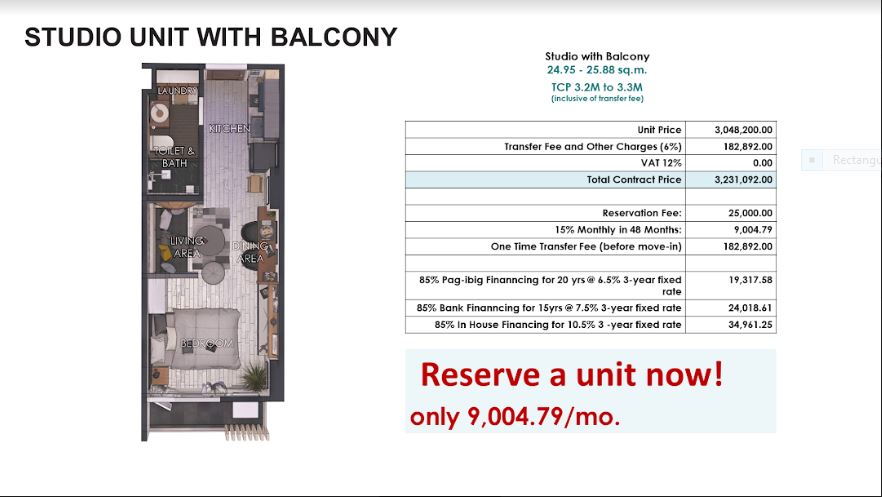 Arc Towers price 2 studio