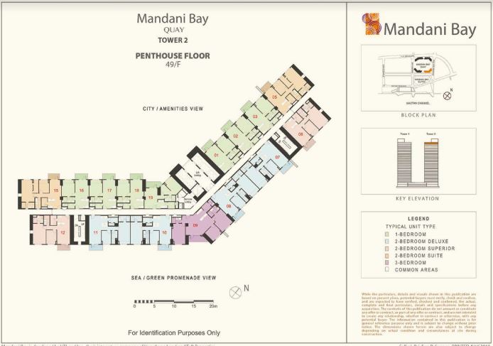 Mandani Bay Quay Penthouse lay out Tower 2