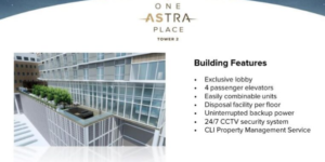 One Astra Cente 2 Tower bldg. features