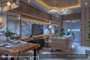 Kalea 2 bedroom dining & living