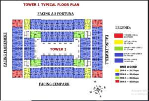 Urban Deca Homes Banilad Tower 1 typical plan