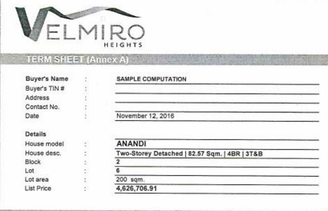 Velmiro anndi sample jan 1