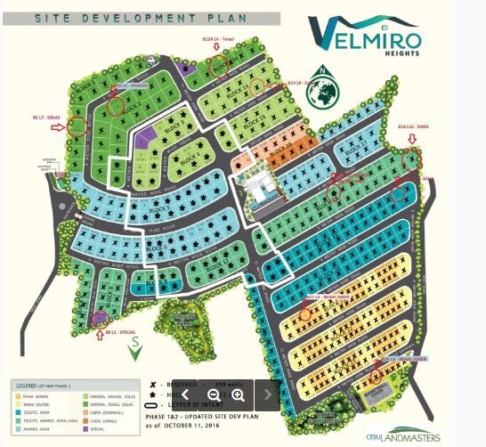 Velmiro updated map 2017