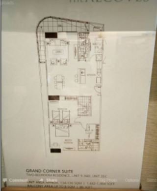 The Alcoves 2 bedrooms floor plan