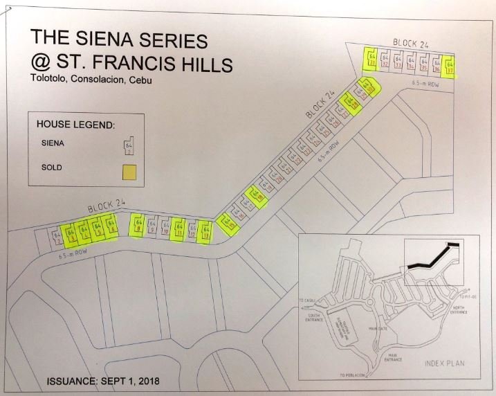 St. Francis Siena map