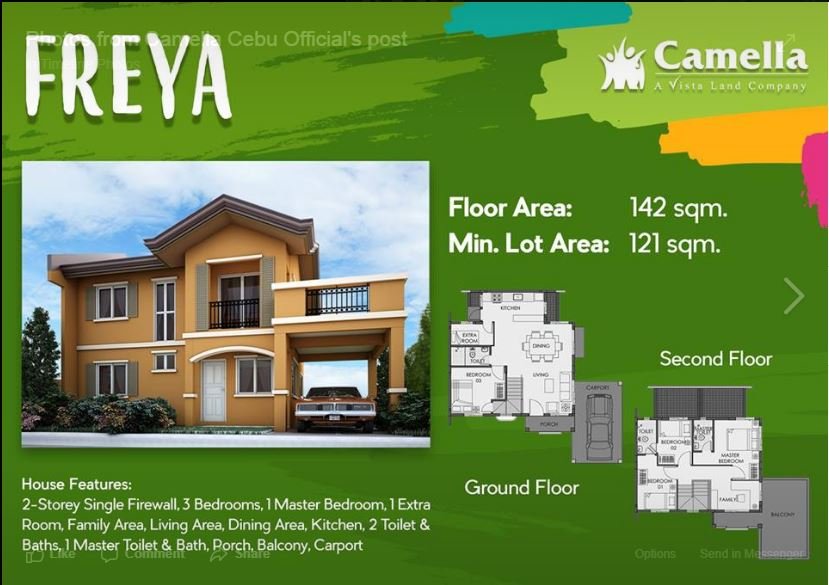 Camella Carcar Freya 110