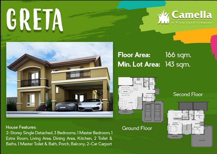 Camella Carcar Greta 166
